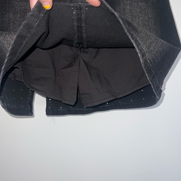Current Mood Dream Closet Studded Denim Skort Black small - Picture 11 of 11